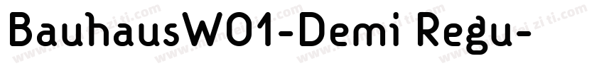 BauhausW01-Demi Regu字体转换
